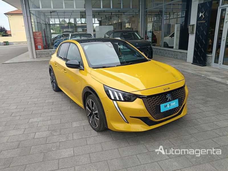 208 elettrica usata colore giallo